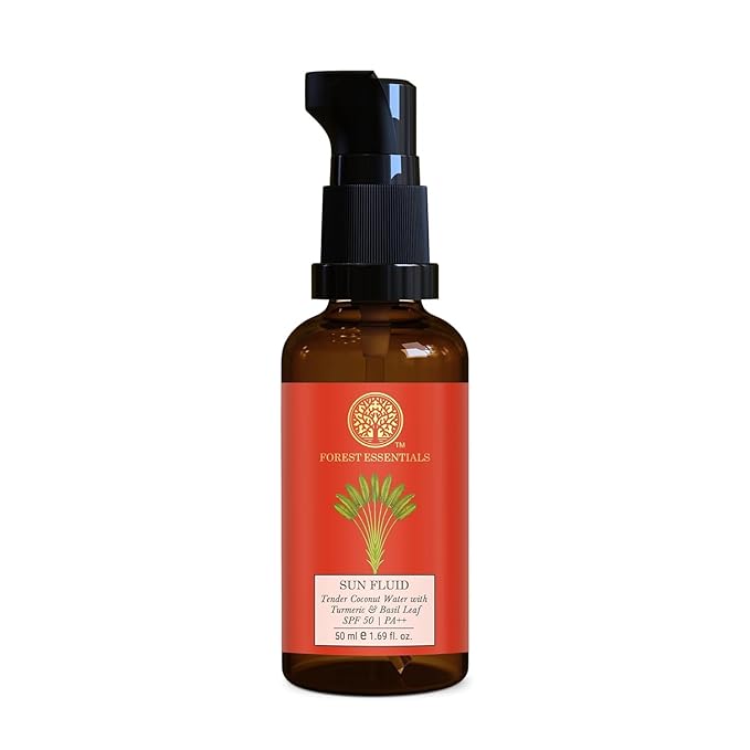 Sun Fluid Tender Coconut Water With Turmeric & Basil Leaf SPF 50 PA + +