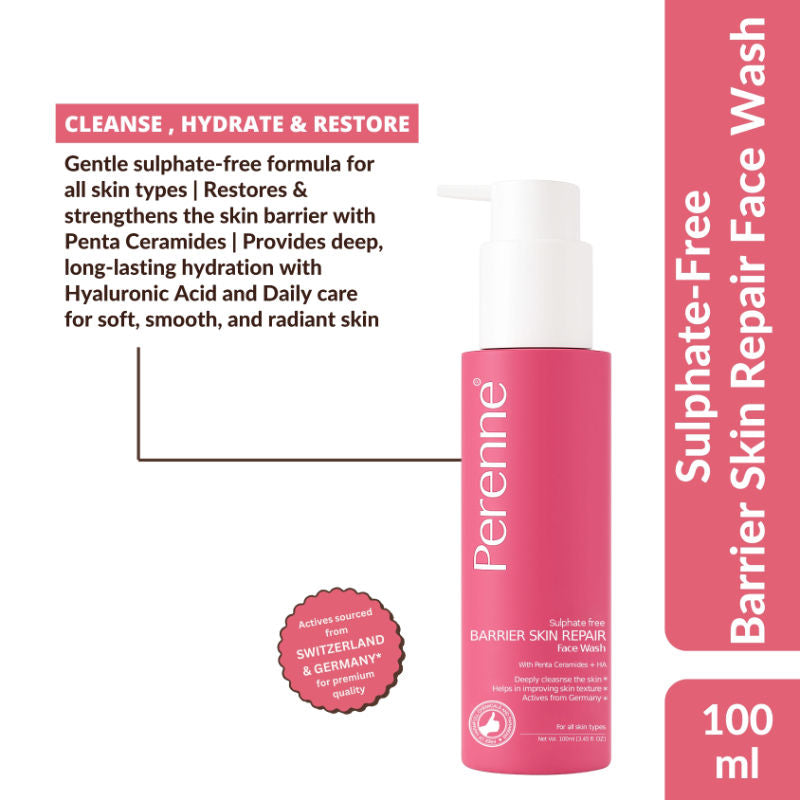 Perenne Sulphate Free Barrier Skin Repair Face Wash