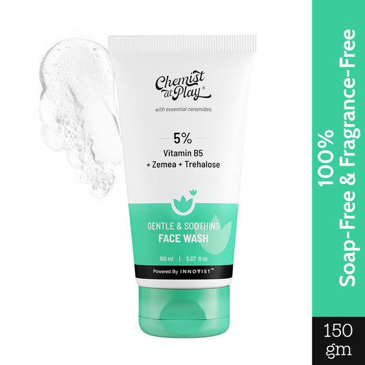 Gentle & Soothing Facewash, 100% soap & fragrance-free, Soothes & hydrates