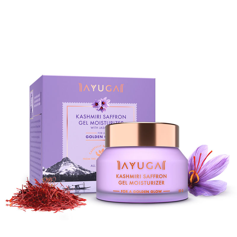 Ayuga Kashmiri Saffron Gel Moisturizer With Jasmine For Golden Glow
