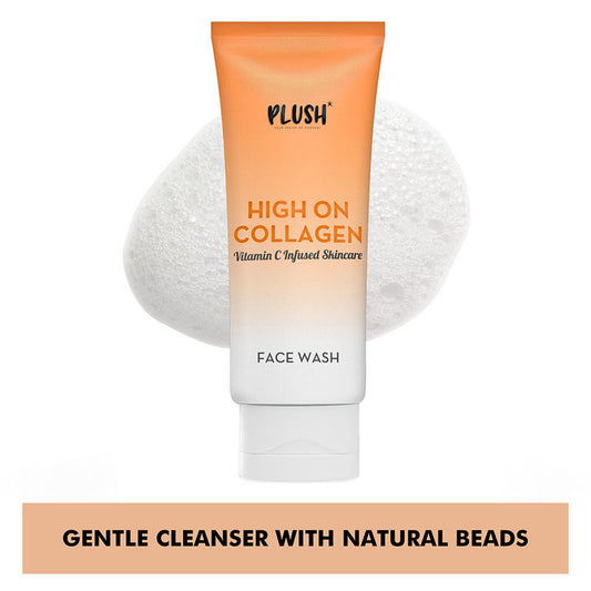 Plush High On Collagen Vitamin C Face Wash for Healthy, Glowing Skin