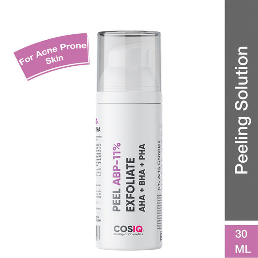 Cos-IQ Peel ABP-11% Exfoliate AHA + BHA + PHA Beginner Friendly Serum