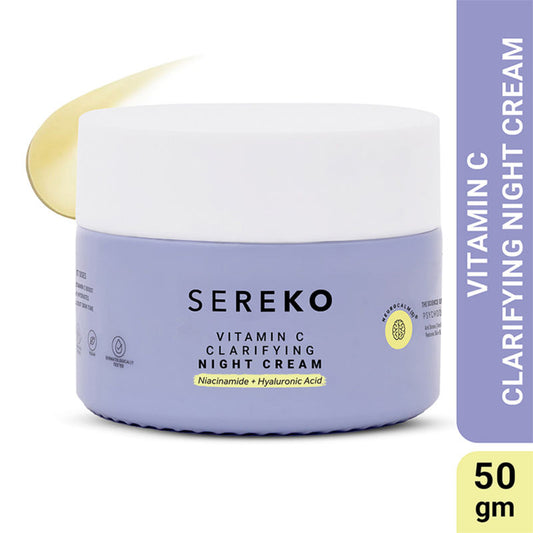 Sereko Vitamin C Clarifying Night Cream With Hyaluronic Acid & Niacinamide Skin Brightening