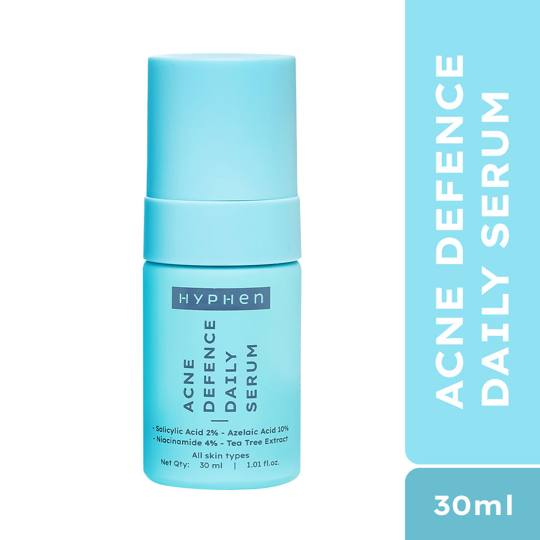 Hyphen Anti Acne 10% Azelaic Acid 2% Salicylic Acid Face Serum, Tea Tree Extract, Fades Acne Marks