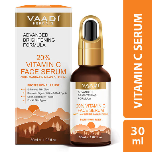 Vaadi Herbals 20% Vitamin C Face Serum With Advanced Brightening Formula