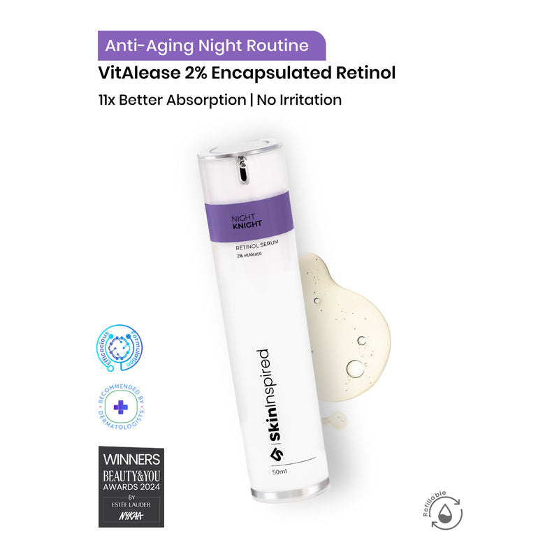 SkinInspired Night Knight Retinol 2% Vitalease Face Serum