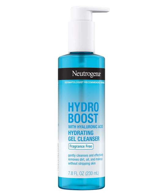 Neutrogena® Hydro Boost Hydrating Gel Cleanser With Hyaluronic Acid, Fragrance Free