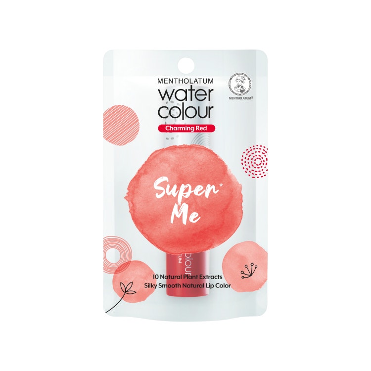 Mentholatum Lipcare Water Color 01 Super Me Charming Red 3G