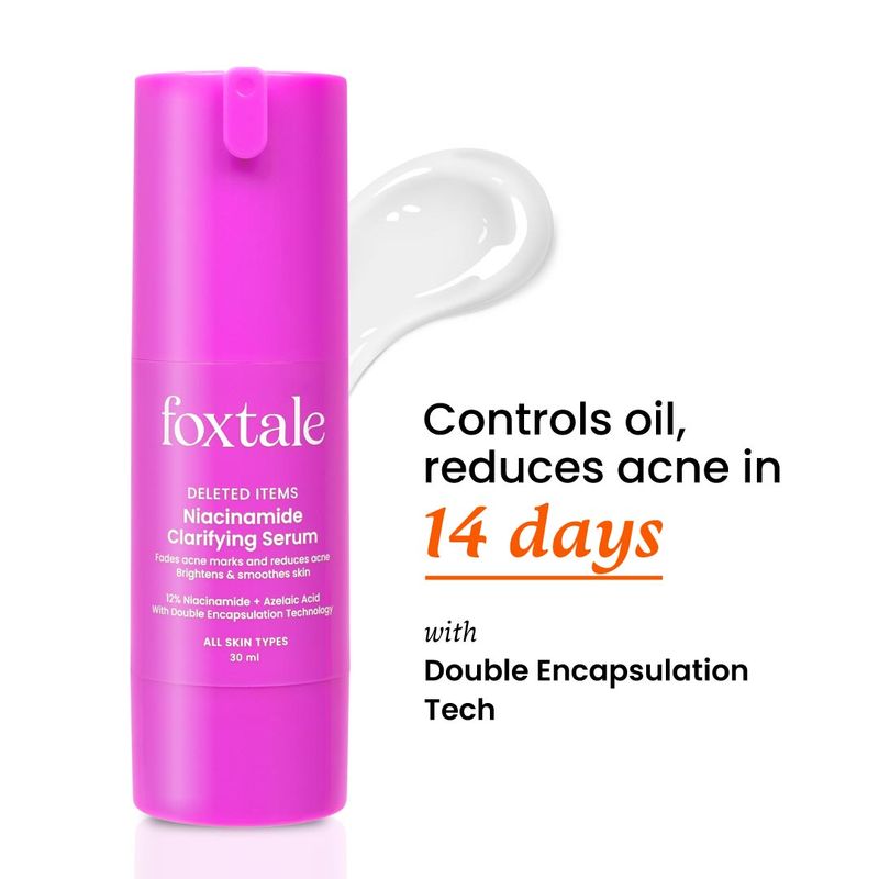 Foxtale 12% Niacinamide Clarifying Serum Acne & Blemish Control