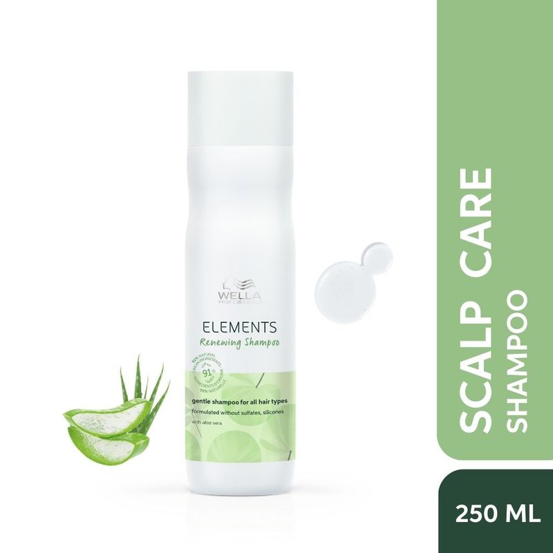 Wella Professionals Elements Renewing Sulfate & Paraben-Free Shampoo For Frizz-Free Hair With Aloe Vera