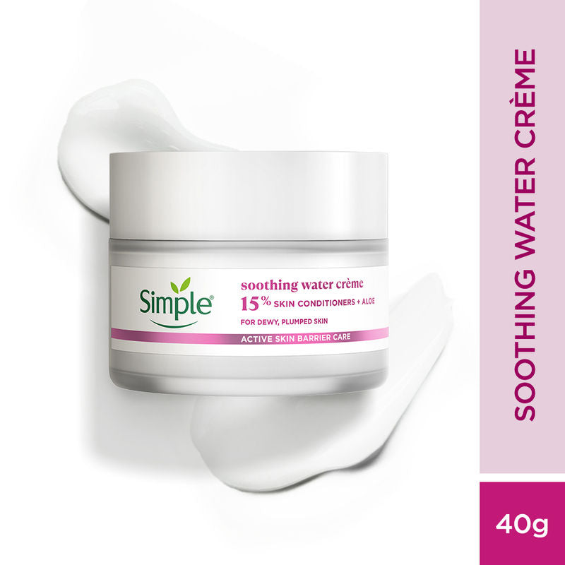 Simple Barrier Repair Soothing Water Creme With 6% Ceramide Boosters And Aloe Vera