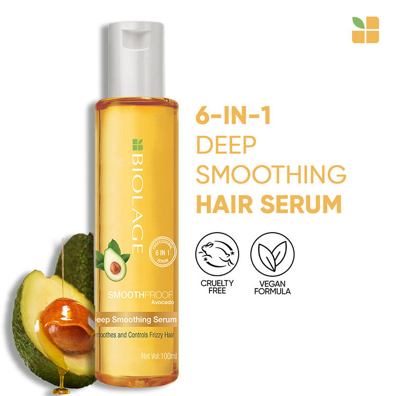 Matrix Biolage Smoothproof Professional 6-in-1 Deep Smoothening Hair Serum for Dry and Frizzy Hair