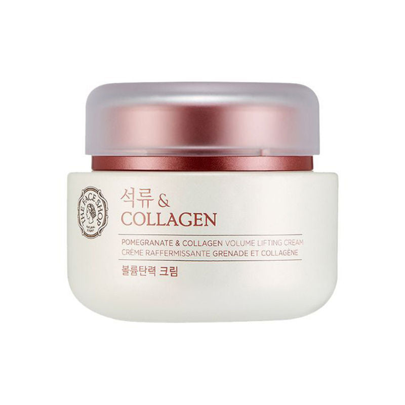 The Face Shop Pomegranate & 10% Collagen Korean Beauty Moisturizer - Anti Aging Day & Night Cream