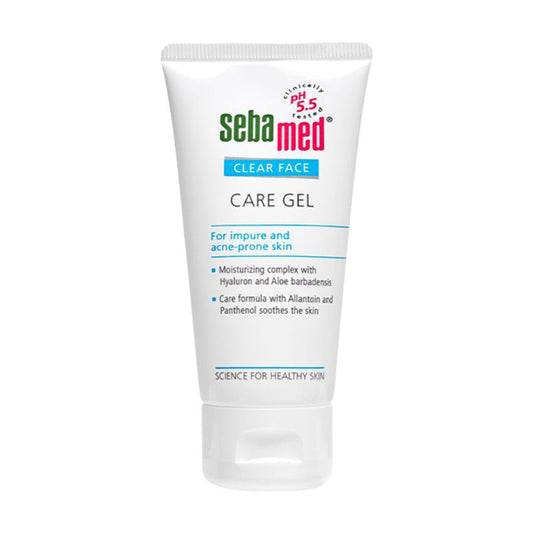 Sebamed Clear Face Care Gel, PH 5.5, Acne Prone Skin, Hyaluron & Aloe Vera, Water Based Moisturiser