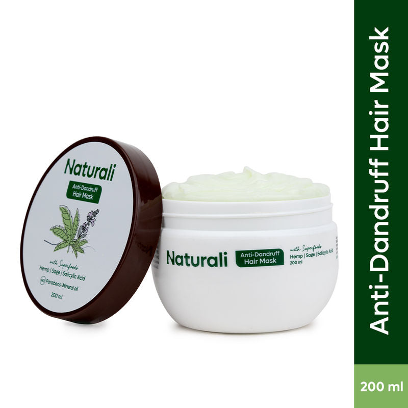 Naturali Anti-Dandruff Hair Mask With Hemp, Sage & Salicylic Acid