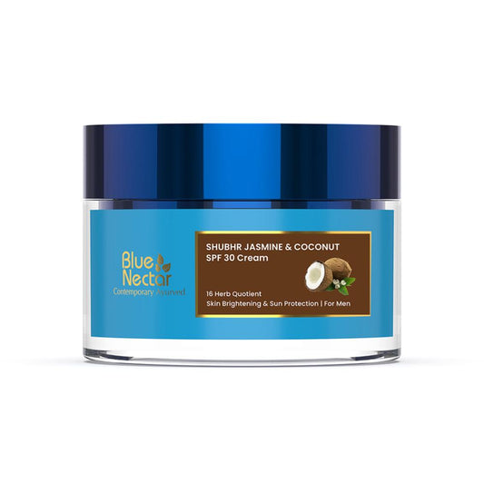 Blue Nectar Shubhr Jasmine & Coconut SPF 30 Face Sunscreen For Men