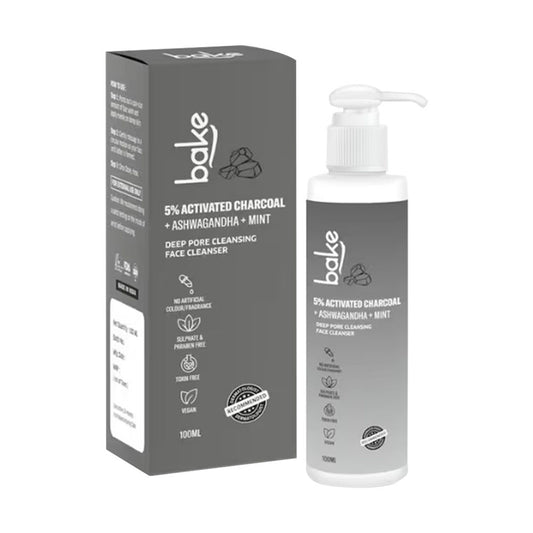 BAKE 5% Activated Charcoal Face Cleanser