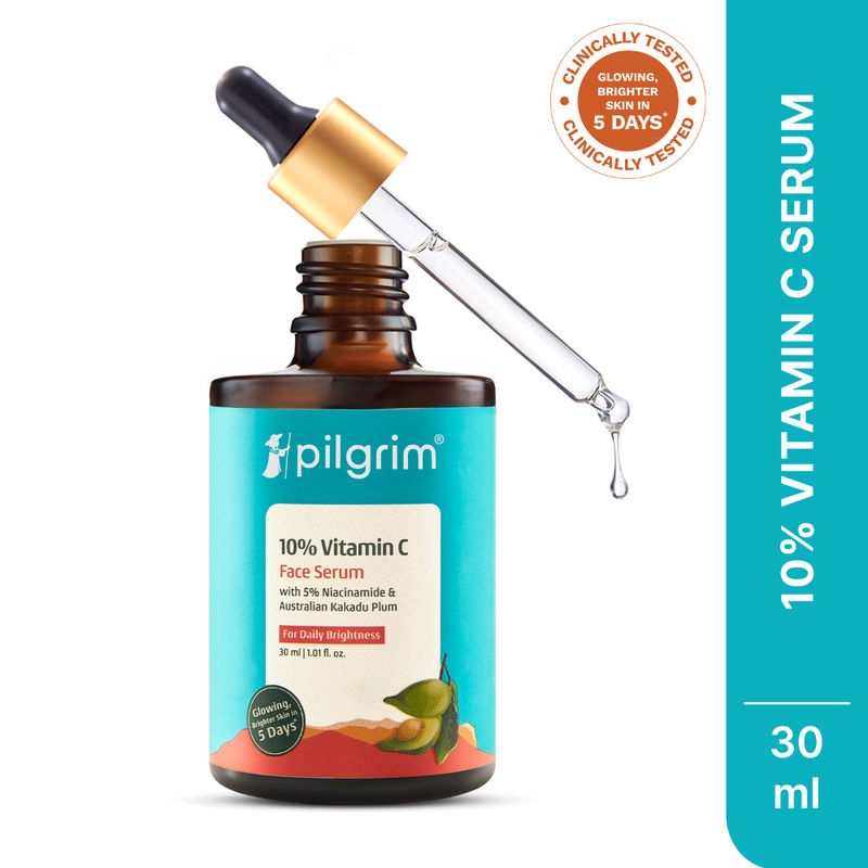 Pilgrim 10% Vitamin C Face Serum For Daily Brightness 5% Niacinamide