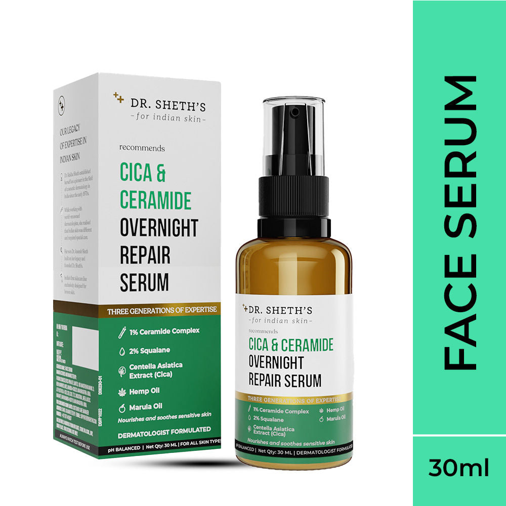 Dr. Sheth's Cica & Ceramide Overnight Repair Serum