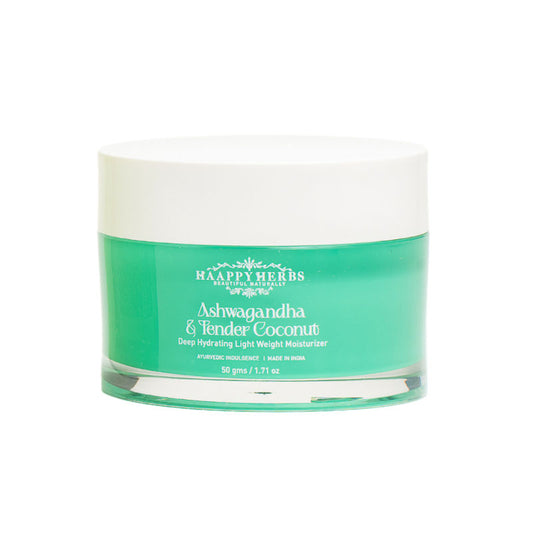 Haappy Herbs Ashwagandha & Tender Coconut Deep Hydrating Light Weight Moisturiser