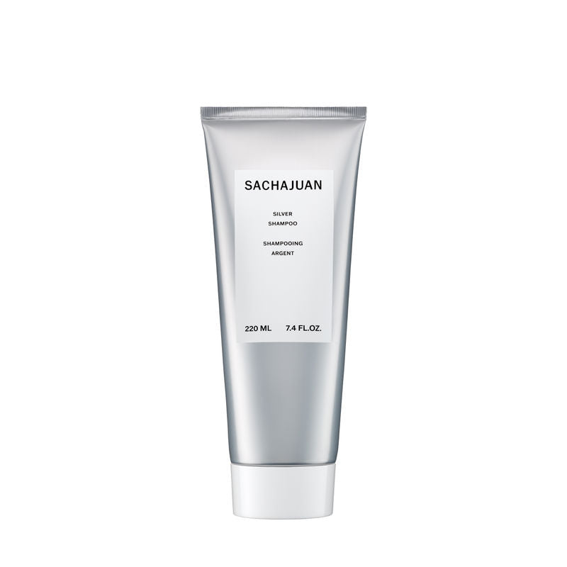 Sachajuan Silver Shampoo Neutralizes Yellow Tones With Uv Protection Add Volume Shine With Red Algae