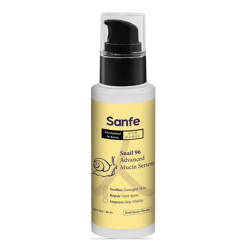 Sanfe Snail 96 Advanced Mucin Serum | For Hydration, Dark spots, Korean Skincare, Repair | 50ml
