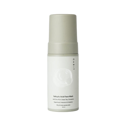 Gabit Salicylic Acid Face Wash With Green Tea & Zinc, For Oily & Acne Prone Skin, Reduces Open Pores(100ML)