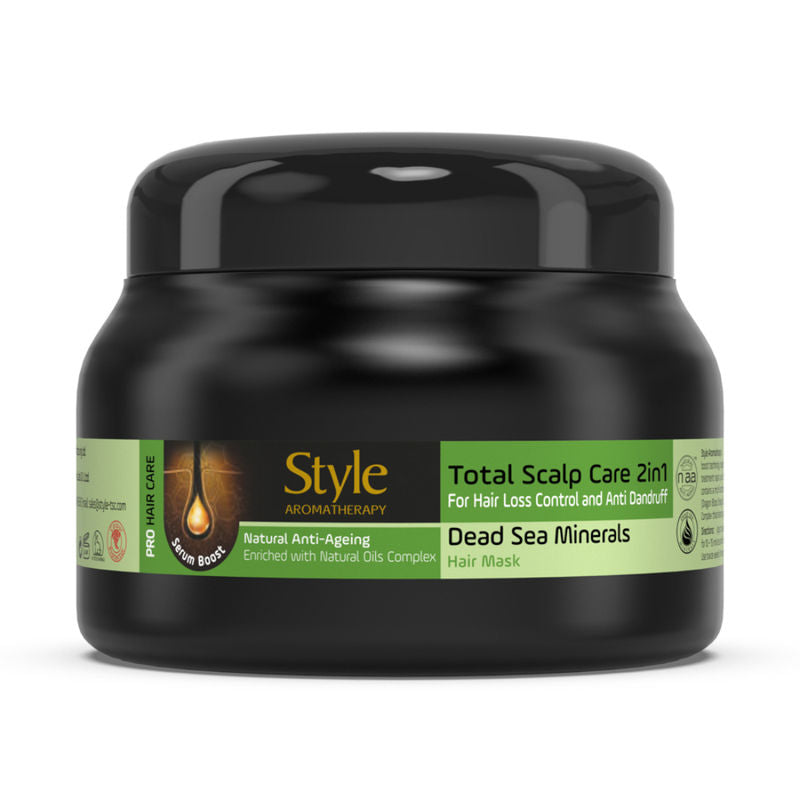 Style Aromatherapy Professional Total Scalp Care 2-in-1 Hair Mask with Gotu Kola & Dead Sea Minerals