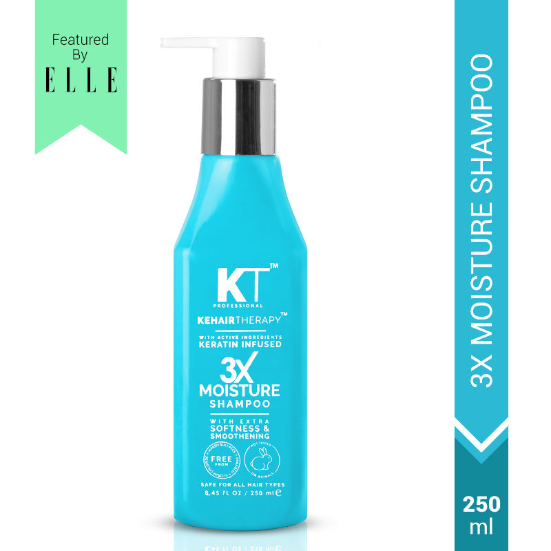 KT Professional 3X Moisture Shampoo, Keratin-Infused, Extra Softness & Smoothness Care