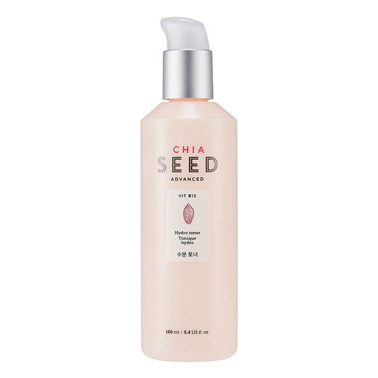 The Face Shop Chia Seed Hydro Toner with Vit B12 & Hyaluronic Acid, Face Toner for 24HR Hydration
