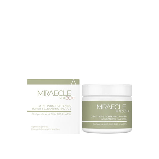 Miraecle 2-In-1 Pore Tightening Cleansing & Toner Pad 70S