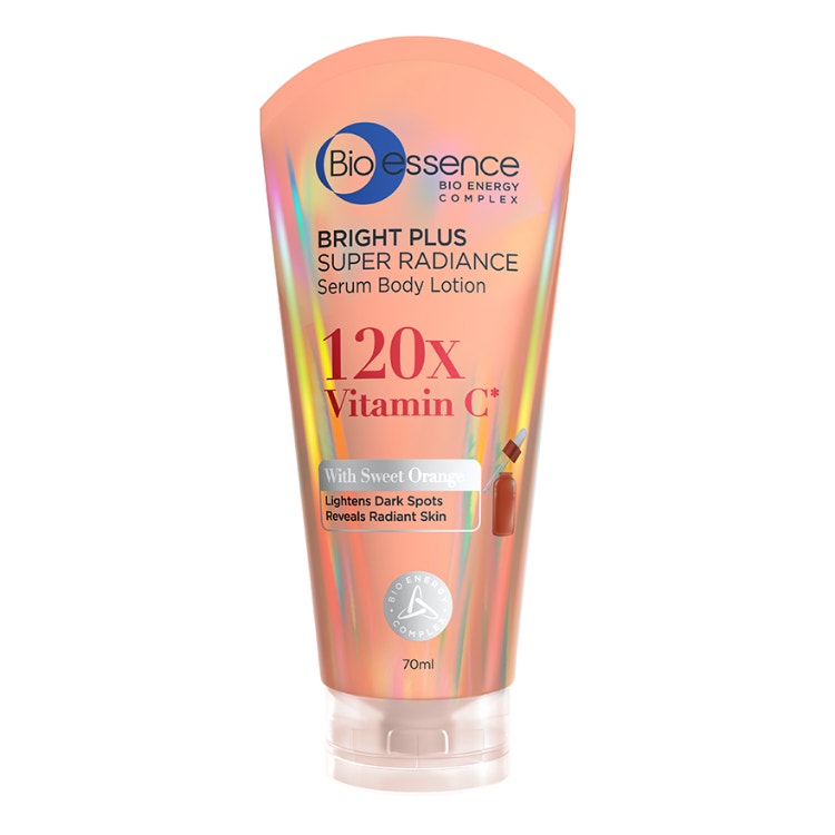 Bio Essence Bright Plus Super Radiance 120X Vitamin C Serum Body Lotion 70Ml