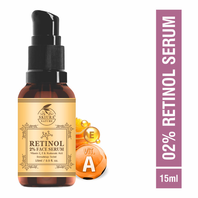 Skiura Nature Retinol 2 % With Vitamin E & Hyaluronic Face Serum