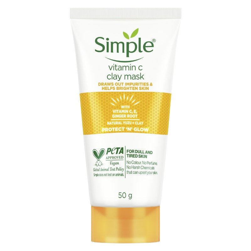 Simple Protect N Glow Vitamin C Clay Mask 50G