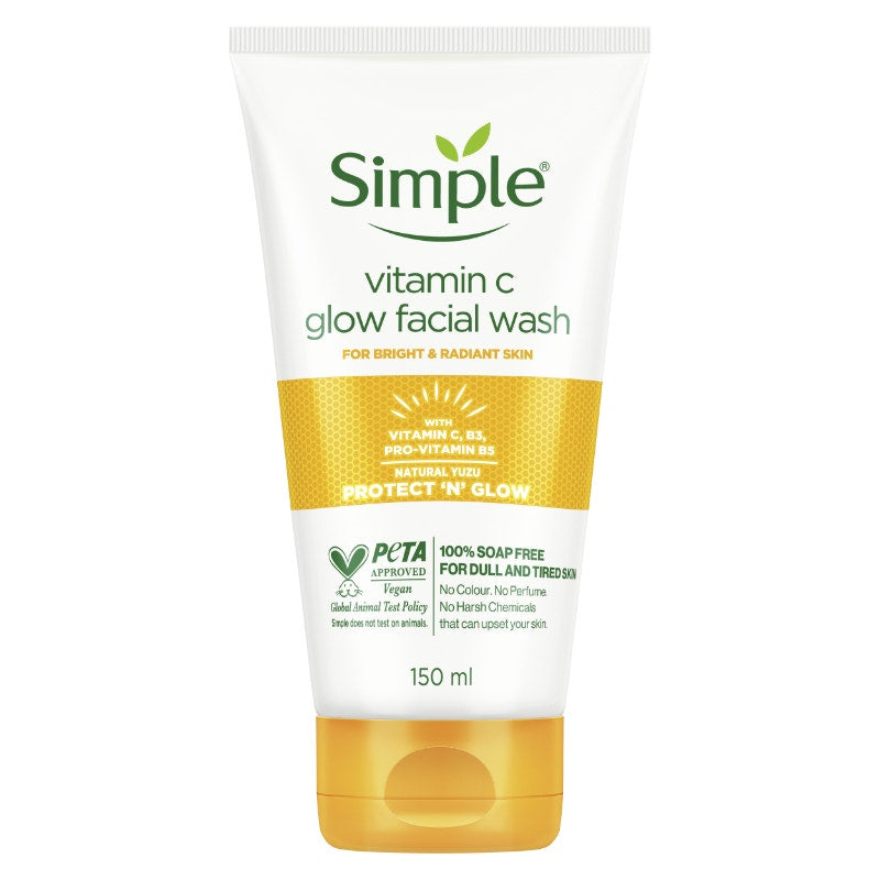 Simple Protect N Glow Vitamin C Glow Facial Wash 150Ml