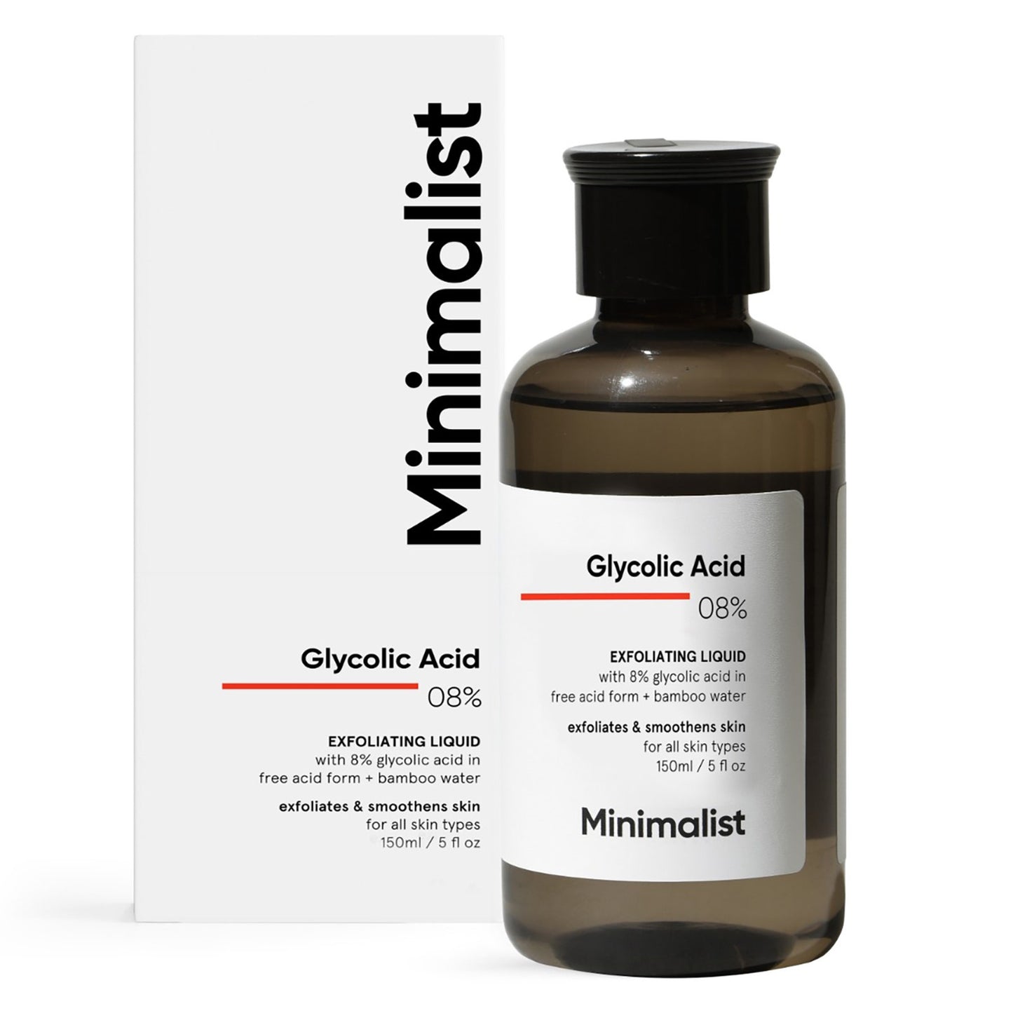 Minimalist Glycolic Acid Exfoliating Liquid 150Ml