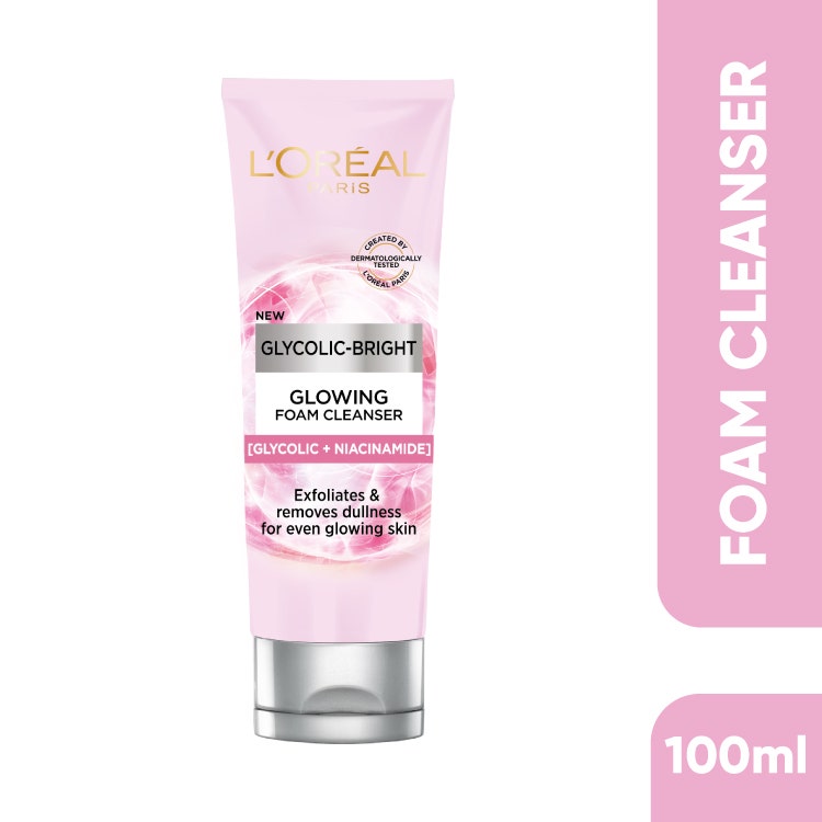 Loreal Paris Glycolic-Bright Glowing Daily Cleanser Foam 100Ml