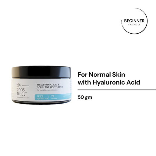 Deconstruct Hyaluronic Acid & Squalane Moisturizer For Non-Greasy Hydration