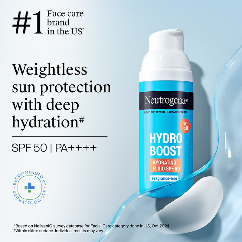 Neutrogena Hydro Boost Face Sunscreen SPF50+ PA++++ Hyaluronic Acid, Niacinamide,Oily Sensitive Skin