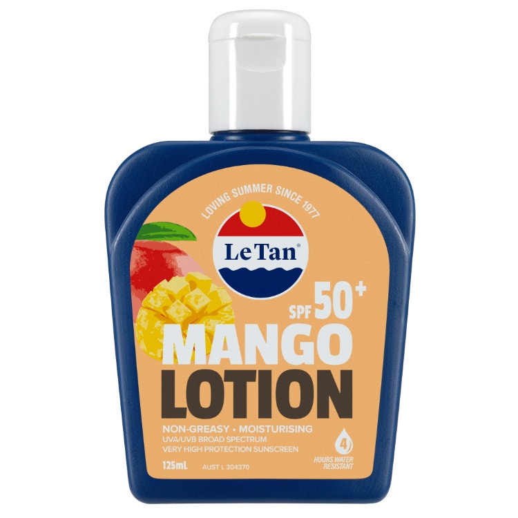 Le Tan  Suncreen Lotion Non Greasy Spf 50+ (4 Hours) Mango 125Ml