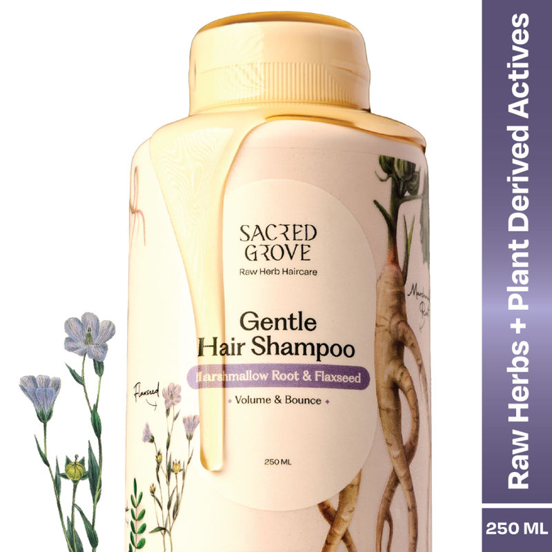 Sacred Grove Herbal Shampoo for Frizzy Dry Hair Gentle Natural Shampoo for Hair Fall Control
