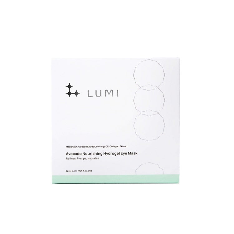 Lumi Avocado Nourishing Hydrogel Eye Mask 5Pcs