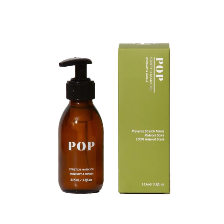 Pop Stretch Mark Oil (Rosemary & Vanilla) 115Ml