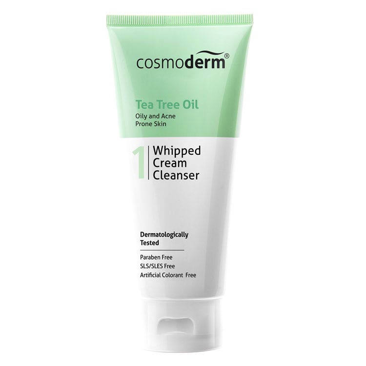 Cosmoderm Tea Tree Oil Whipped Cream Cleanser 125Ml