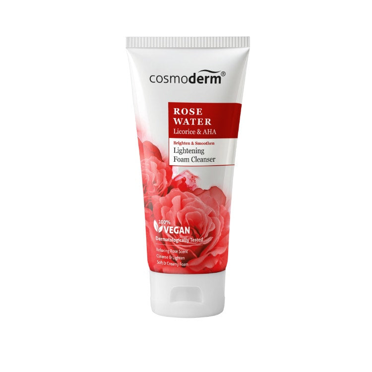 Cosmoderm Rose Water Lightening Face Cleanser 100Ml
