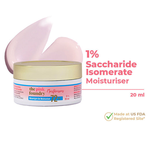 The Pink Foundry 72HR Waterlight Gel Moisturiser With 1% Hyaluronic Acid & 1% Saccharide Isomerate