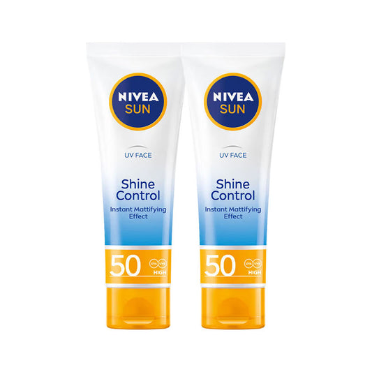 NIVEA UV Face Shine Control SPF 50 Sunscreen - Pack Of 2