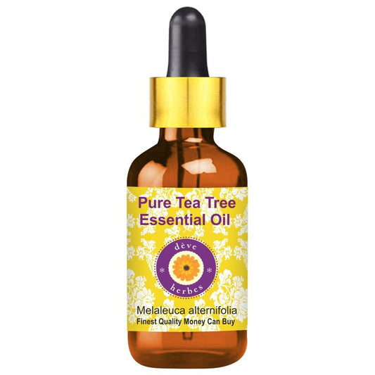 Deve Herbes Pure Tea Tree Essential Oil (Melaleuca alternifolia) for Ance Free & Glowing Skin