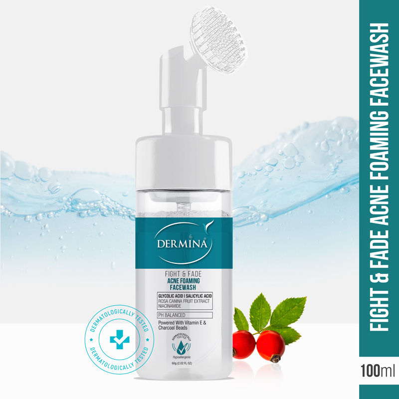 DERMINA Fight & Fade Acne Foaming Facewash