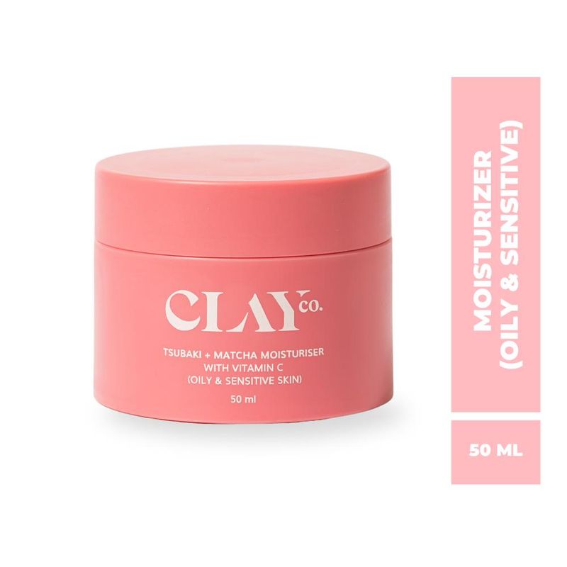 Clayco Tsubaki + Matcha Moisturiser With Vitamin C For 24H Hydration - Oily & Sensitive Skin